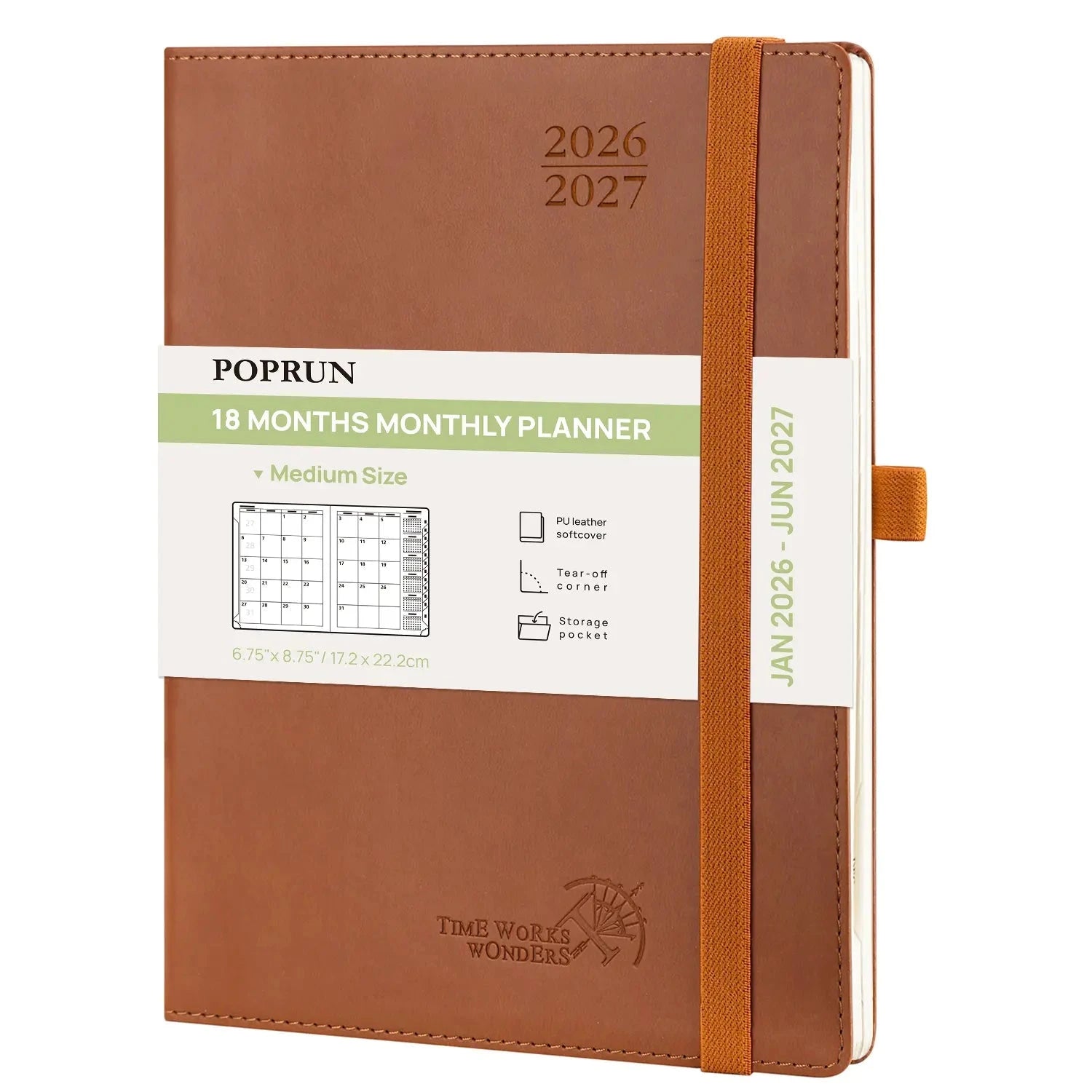 6.5x8.5 Monthly Planner 2025 Softcover Calendar Planner