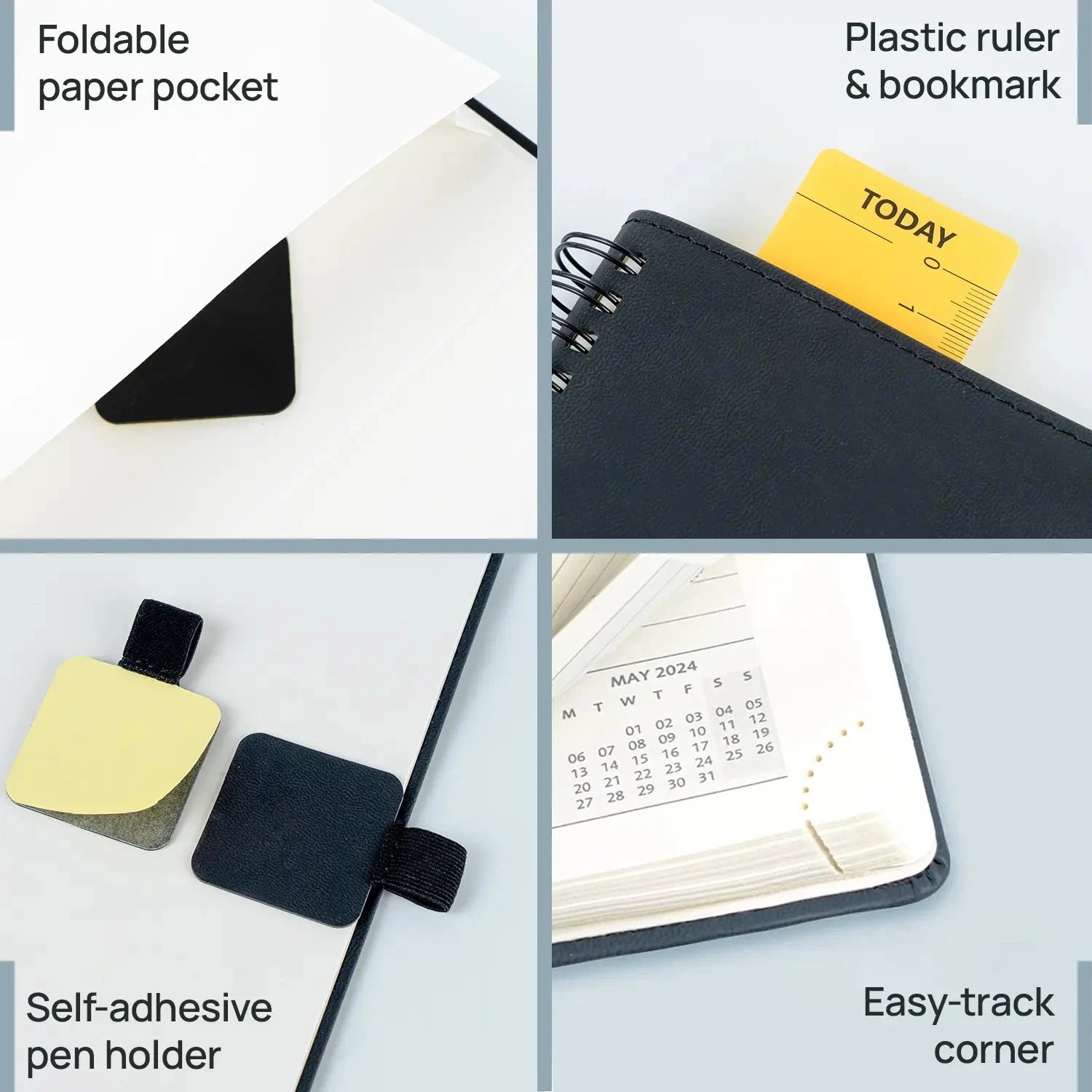 UK 6.5x8.5 Weekly Planner 2026 Spiral Softcover Calendar Planner