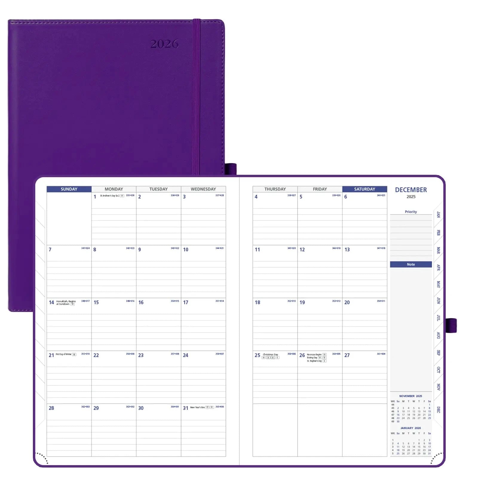 8.25x11.75 16-Month Monthly Planner 2026 Softcover