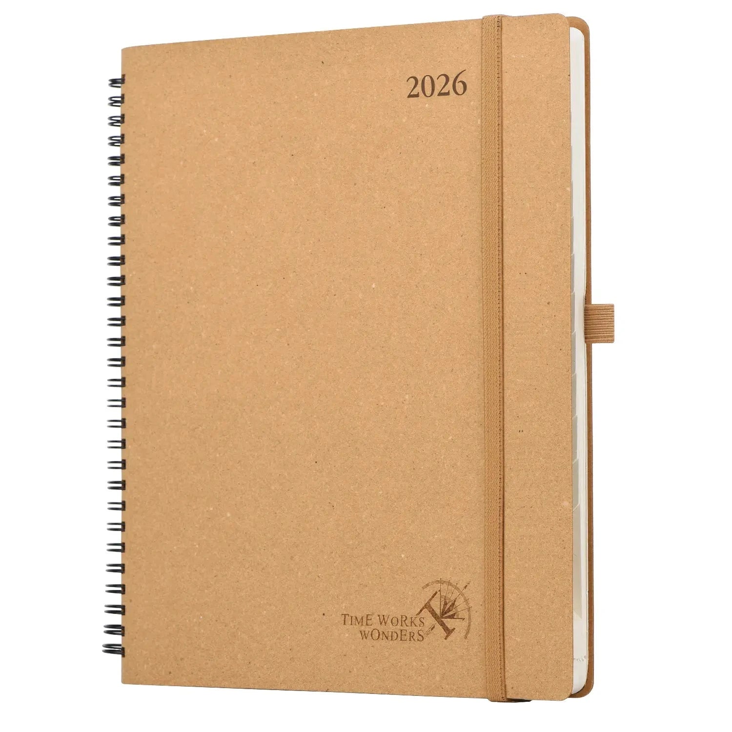 8.5x10.5 Recycled Weekly Planner 2026 Spiral Hardcover