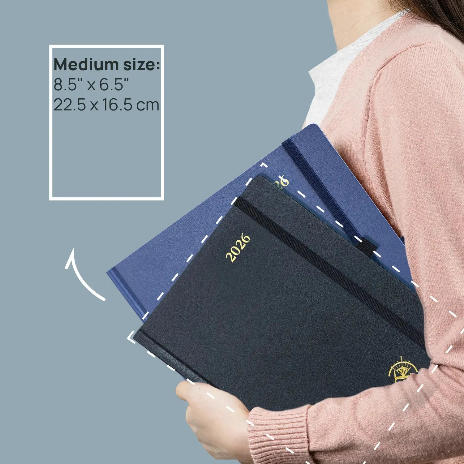 8.5x6.5 Weekly Planner 2026 Hardcover Calendar Planner