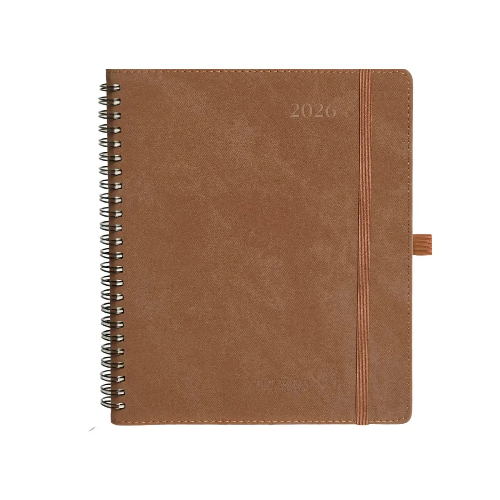UK A5 Weekly Planner 2026 30-minute PU Leather Softcover Appointment Book