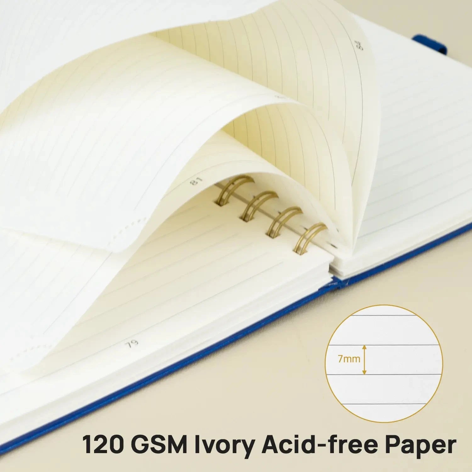 College Ruled Spiral Notebooks - Haze Blue