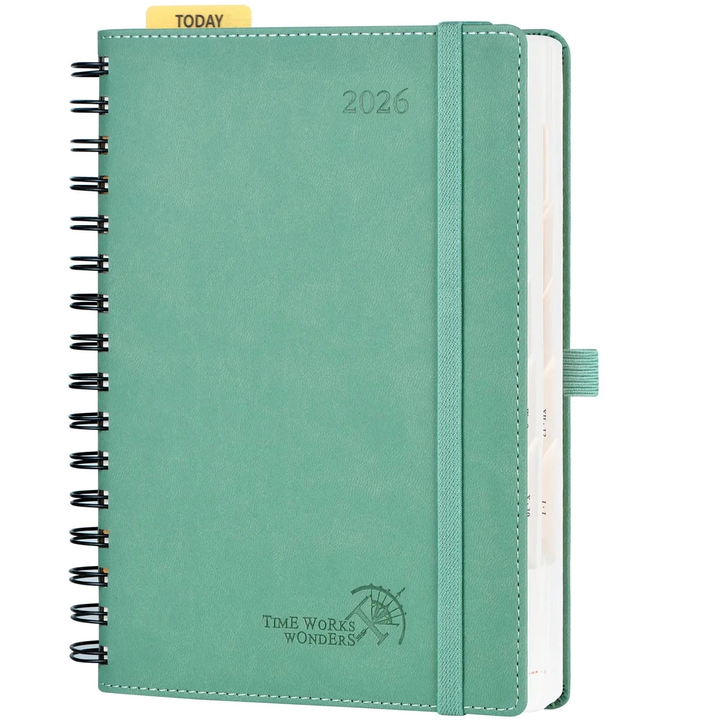EU A5 Daily Planner 2026 Spiral Softcover Calendar Planner