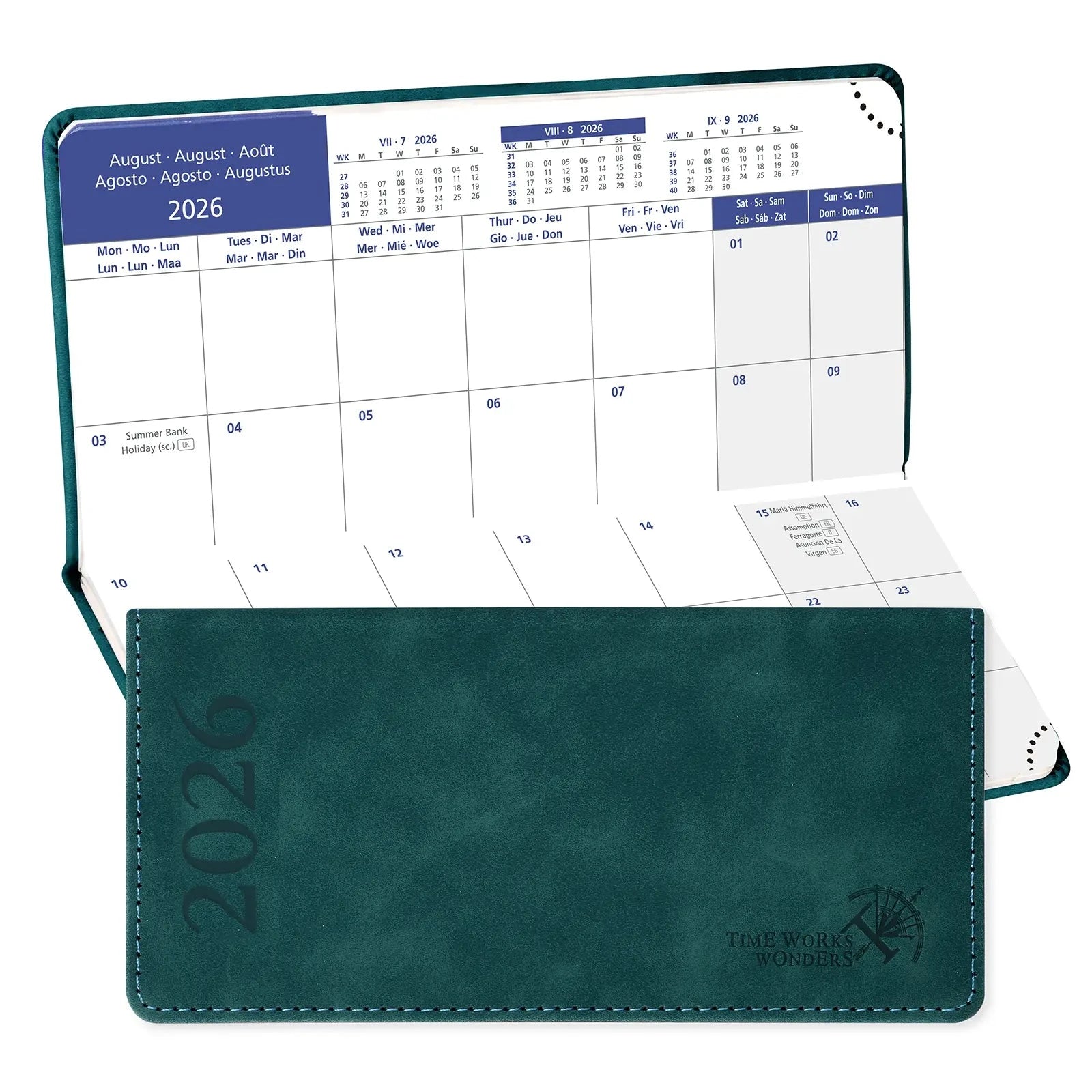 EU Pocket Mini Size Monthly Planner 2026 Premium Neo Calendar