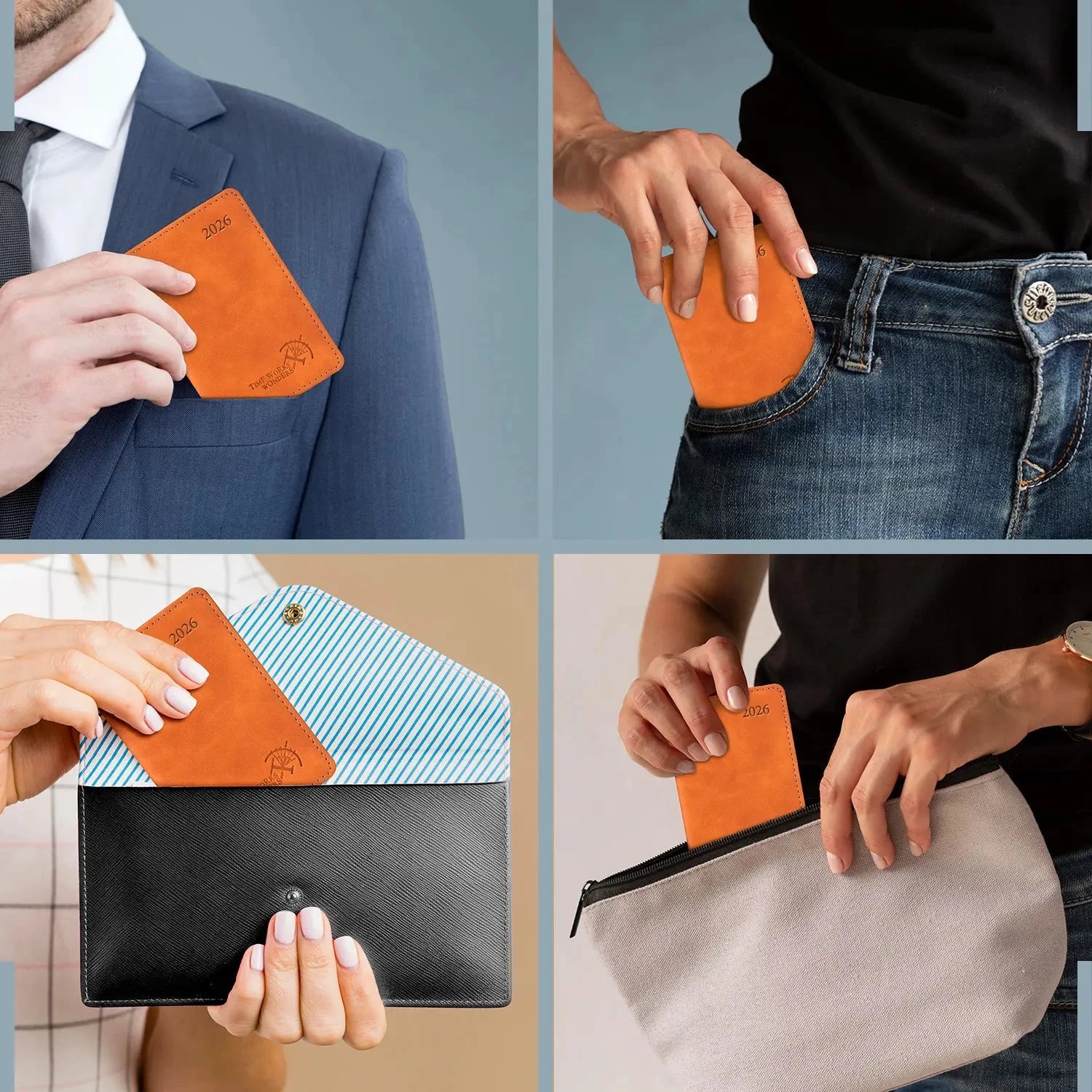 French Mini Size Weekly Planner 2026 Soft Cover Calendar Planner