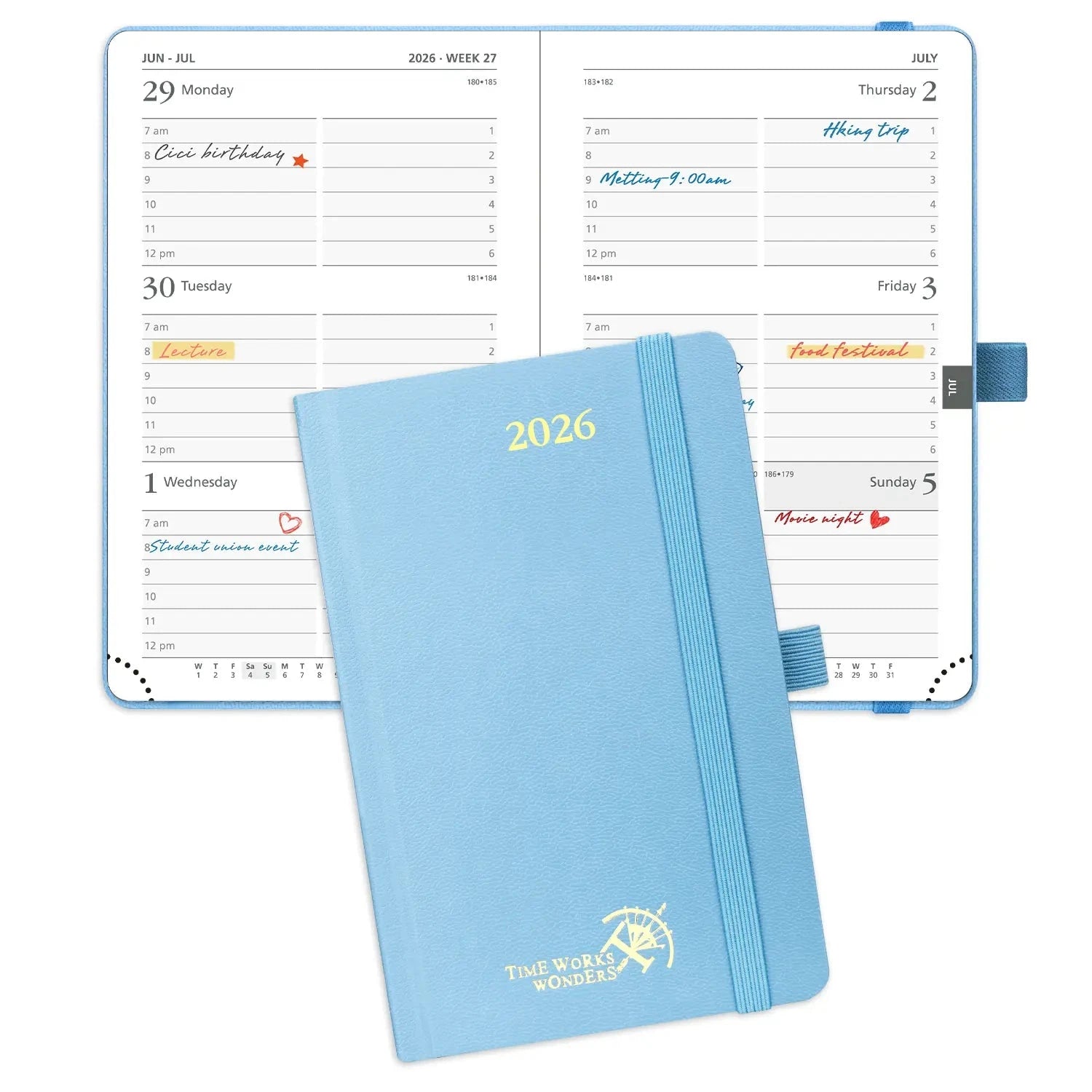 UK Small Size Weekly Planner 2026 Calendar Planner